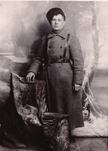 Спиров Н.Н. - комиссар команды связи 1-го Советского Тверского полка. 1918 год